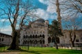 Blue mosque sultanahmet cami in istanbul and its minaret.