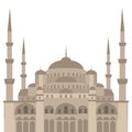 The Blue Mosque, Sultanahmet Camii, Istanbul, Turkey, middle east islamic architecture Royalty Free Stock Photo