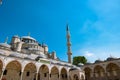 Blue Mosque or Sultanahmet Mosque view from courtyard Royalty Free Stock Photo