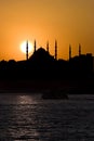 Blue Mosque and The Sunset Royalty Free Stock Photo