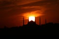 Blue Mosque Sunset Royalty Free Stock Photo