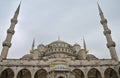 Blue mosque in the winter, Istambul. Royalty Free Stock Photo