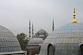 Blue mosque in the winter, Istambul. Royalty Free Stock Photo