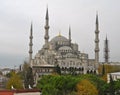 Blue mosque in the winter, Istambul. Royalty Free Stock Photo