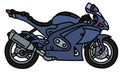 Blue motorbike