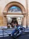 BLUE MOTORBIKE AND SOUVENIR SHOP, AIX EN PROVENCE, FRANCE