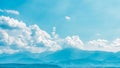 Blue Mountain Crests With Mist Landscape