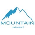 Blue mountain icon