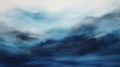 Blue Mountain Landscape Painting Layered And Moody Landscapes