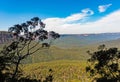 Blue Mountains National Park from Katoomba Falls in Australia Royalty Free Stock Photo