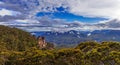 Blue Mountains Panorama Royalty Free Stock Photo