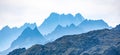 The blue mountains of Switzerland - view from Furka Pass