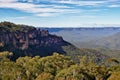 Blue Mountains and the Three Sisters Royalty Free Stock Photo