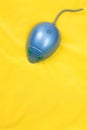 Blue Mouse, CatÃ¯Â¿Â½s Toy on Yellow Background