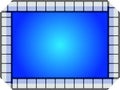 Blue movie frame