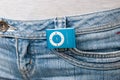 Blue mp3 player Royalty Free Stock Photo