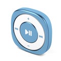 Blue mp3 player Royalty Free Stock Photo