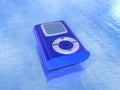 Blue mp3 Player Royalty Free Stock Photo