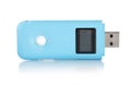 Blue MP3 player Royalty Free Stock Photo