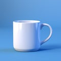 Blue Mug Mockup On Vibrant Colored Background