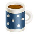 Blue mug of tea Royalty Free Stock Photo