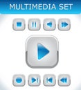 Blue multimedia set