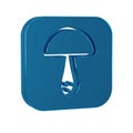 Blue Mushroom icon isolated on transparent background.