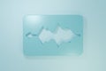 Blue Music wave equalizer icon isolated on blue background. Sound wave. Audio digital equalizer technology, console Royalty Free Stock Photo