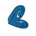 Blue Mussel icon isolated on transparent background. Fresh delicious seafood.