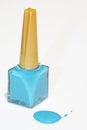 Blue nail polish Royalty Free Stock Photo