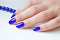 Blue Nails Royalty Free Stock Photo