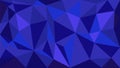 Blue navy vector polygonal geometric pattern background made of trianle shapes. Polygon design graphic elements