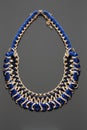 Blue necklace Royalty Free Stock Photo