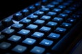 Blue neon Keyboard