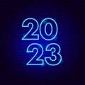 2023 Blue Neon Year