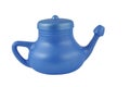 Blue neti pot Royalty Free Stock Photo