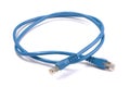 Blue network cable Royalty Free Stock Photo