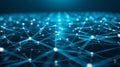 Blue Network Connection Plexus - Data Technology Communication Structure Royalty Free Stock Photo