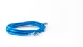 Blue network Internet cable Royalty Free Stock Photo