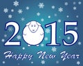 Blue new year 2015