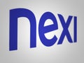 Blue Nexi logo on white background