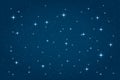 Blue night starry background Royalty Free Stock Photo