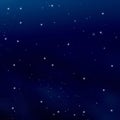 Blue night  starry sky and big moon  starrs flare light  background Royalty Free Stock Photo