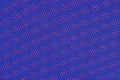 Blue nonwoven fabric on a red