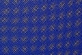 Blue nonwoven fabric on a yellow