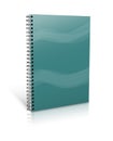 Blue notebook cover