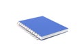 Blue Notebook 3d Rendering On White With Clipping Path Royalty Free Stock Photo