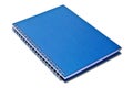 Blue notebook isolated Royalty Free Stock Photo