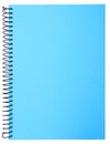 Blue notebook isolated Royalty Free Stock Photo