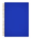 Blue notebook isolated on white Royalty Free Stock Photo